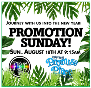 Promotion Sunday!